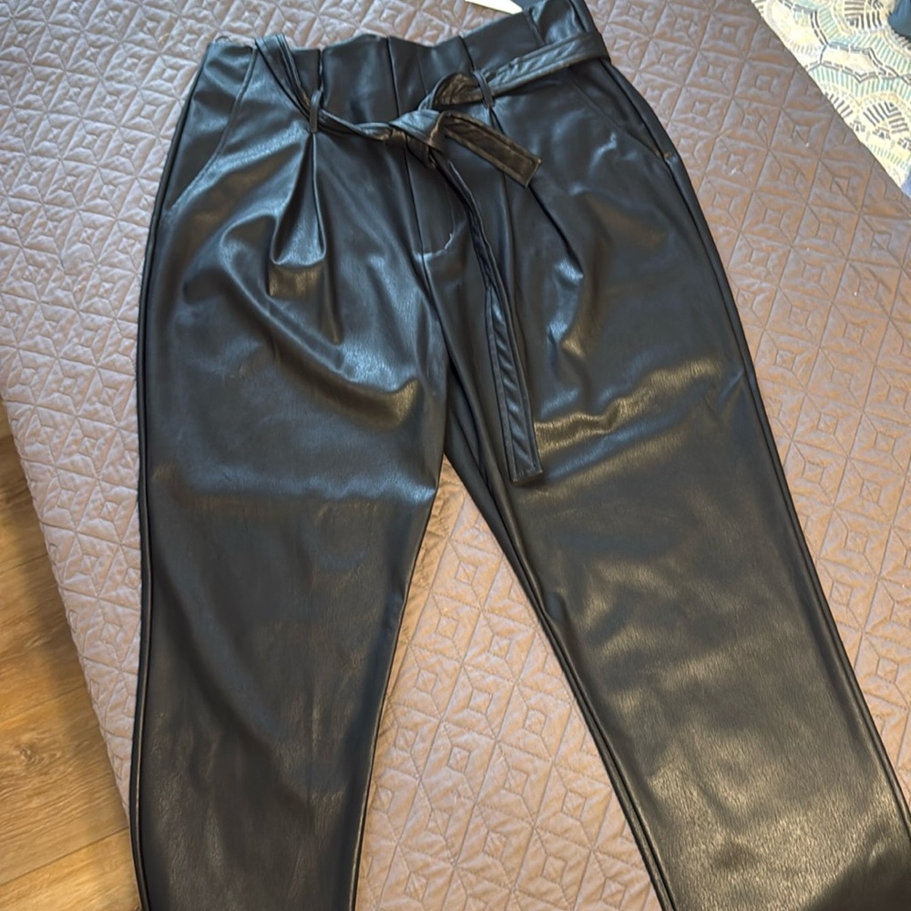 NWT DKNY faux Leather Pants